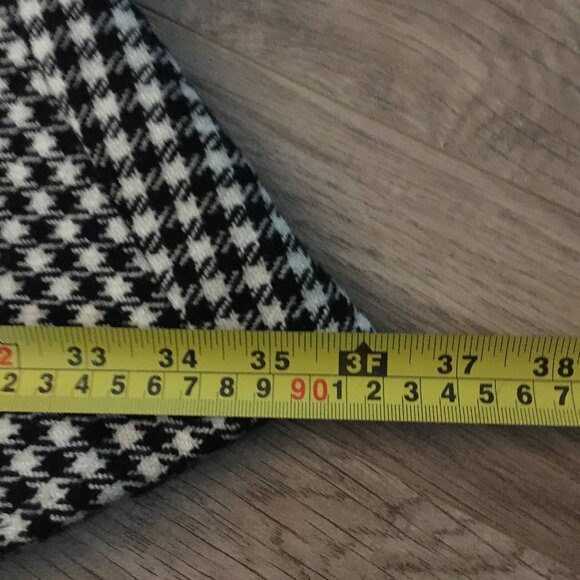 Vintage Rockabilly Houndstooth A-Line Midi Skirt 28W - Picture 14 of 15